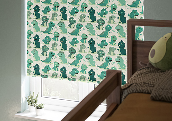Roarsome, Green - Roller Blind - Image 5